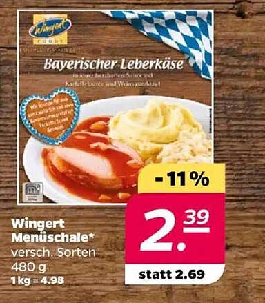 Wingert Menüscharfe bayerischer Leberkäse, 480 g