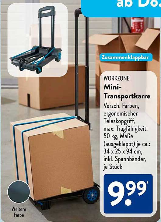 WORKZONE Mini-Transportkarre