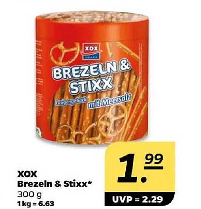 XOXX Brezeln & Styxx - 300 g Packung mit Meersalz