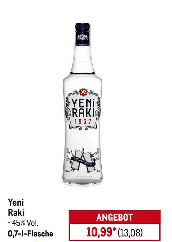 Yeni Raki 0,7-Liter-Flasche - 45% Vol.