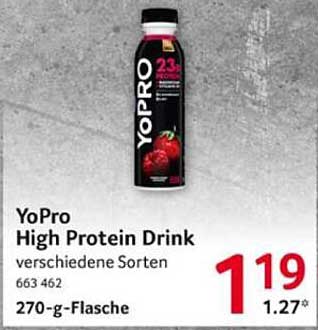YoPro High Protein Drink verschiedene Sorten 270-g-Flasche