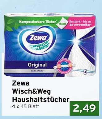 Zewa Wisch&weg Haushaltstücher 4 x 45 Blatt