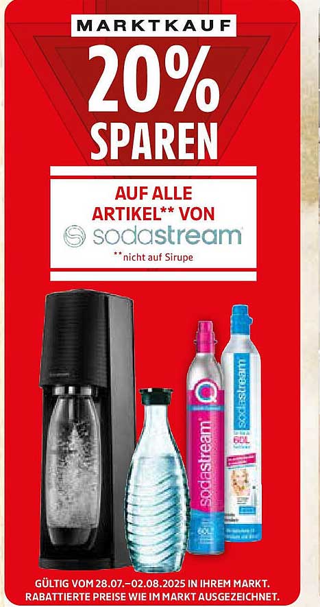 20% SPAREN AUF ALLE ARTIKEL VON SODASTREAM