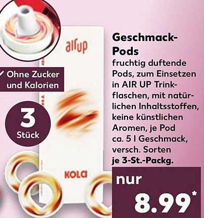 AIR UP Geschmacks-Pods Kola (3 Stück)