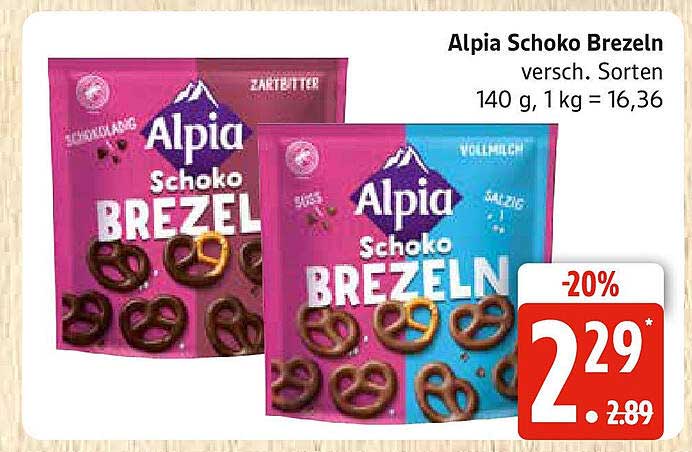 Alpia Schoko Brezeln - Verschiedene Sorten