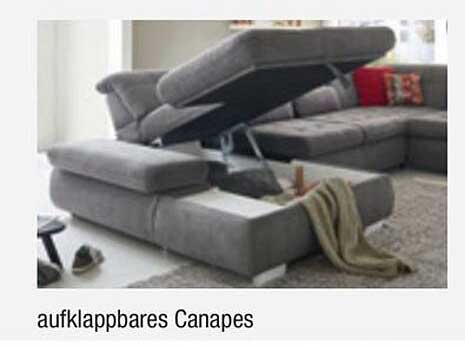 aufklappbares Canapes