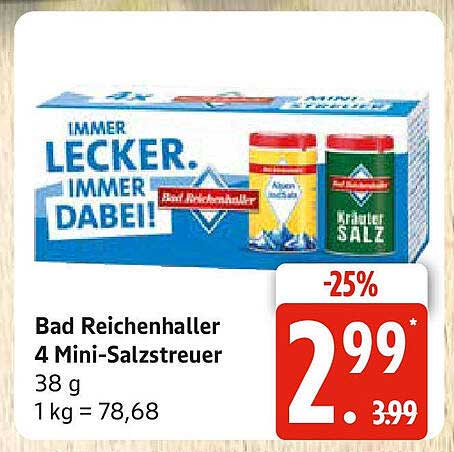 Bad Reichenhaller 4 Mini-Salzstreuer