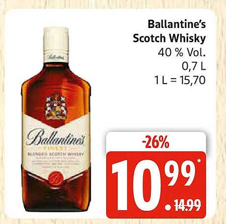 Ballantine's Scotch Whisky 0,7 L - 40 % Vol.