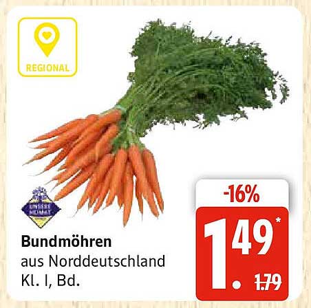 Bundmöhren aus Norddeutschland