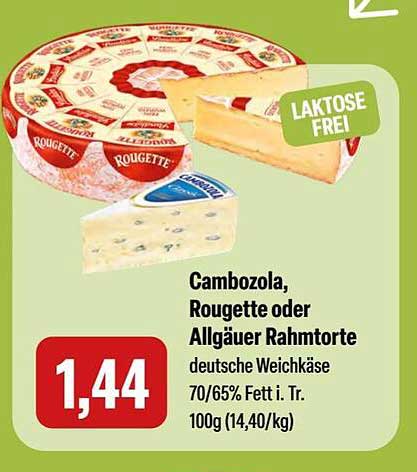 Cambozola, Rougette oder Allgäuer Rahmtorte - Deutsche Weichkäse