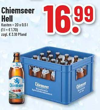 Chiemseer Hell - Kasten mit 20 Flaschen à 0,5l