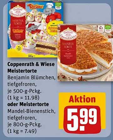 Coppenrath & Wiese Meistertorte – Benjamin Blümchen oder Mandel-Bienenstich