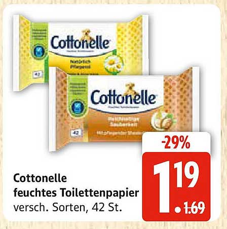 Cottonelle feuchtes Toilettenpapier, 42 St.
