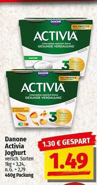 Danone Activia Joghurt verschiedene Sorten 460g