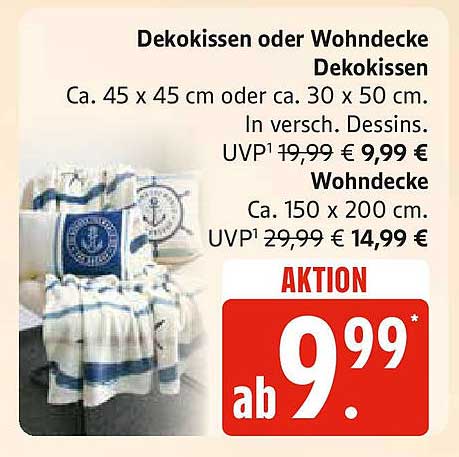 Dekokissen oder Wohndecke