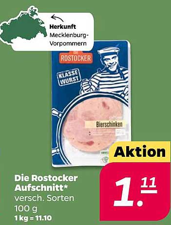 Die Rostocker Aufschnitt* versch. Sorten 100 g