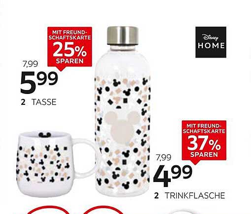 Disney Trinkflasche und Tasse Set