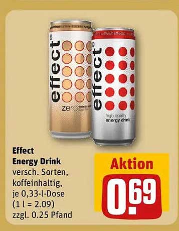 Effect Energy Drink - verschiedene Sorten zum Aktionspreis!
