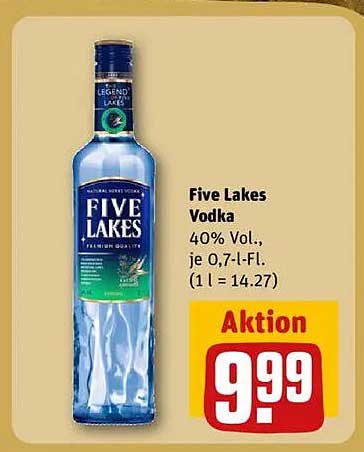 Five Lakes Vodka 0,7 l - Aktion