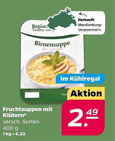 Fruchtsuppen mit Klüttern - Birnensuppe 400 g