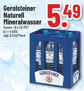Gerolsteiner Naturell Mineralwasser