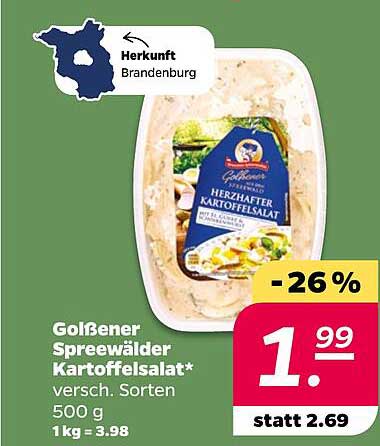 Golßener Spreewälder Kartoffelsalat 500 g
