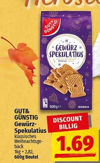GUT& GÜNSTIG Gewürz-Spekulatius 600g