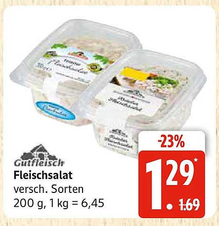 Gutfleisch Fleischsalat, verschiedene Sorten 200 g