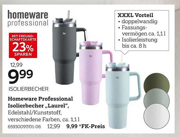 Homeware Professional Isolierbecher "Laurel"