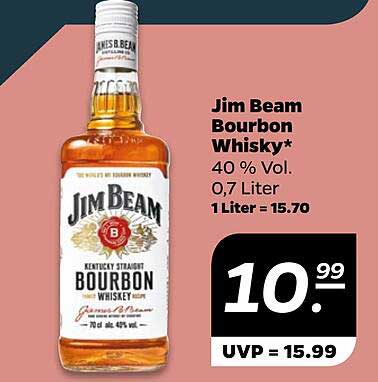 Jim Beam Bourbon Whisky - 0,7 Liter