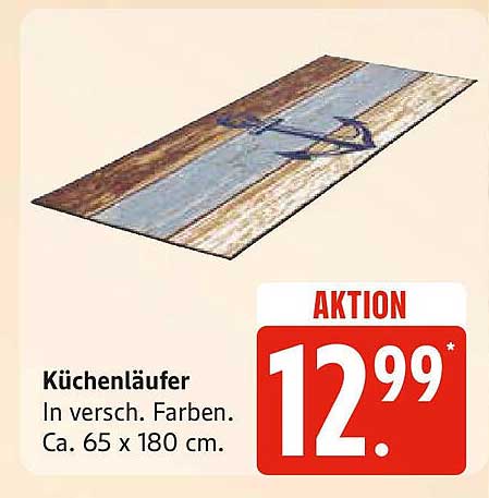 Küchenläufer in verschiedenen Farben - ca. 65 x 180 cm