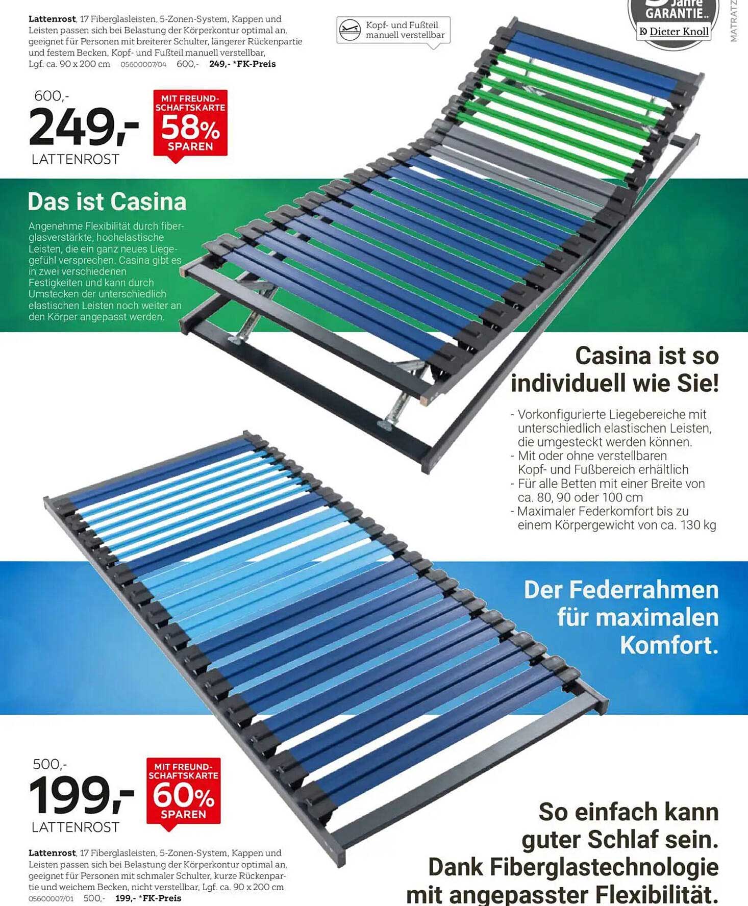 Lattenrost Casina - 60% sparen