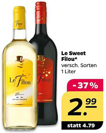 Le Sweet Filou - Verschiedene Sorten 1 Liter