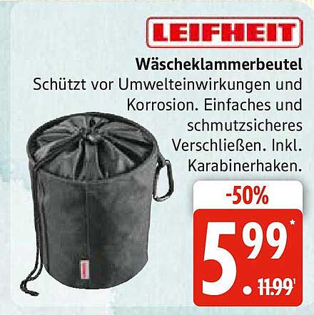 LEIFHEIT Wäscheklammerbeutel