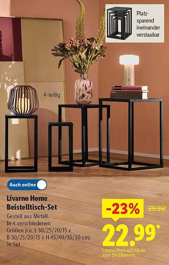 Livorno Home Beistelltisch-Set