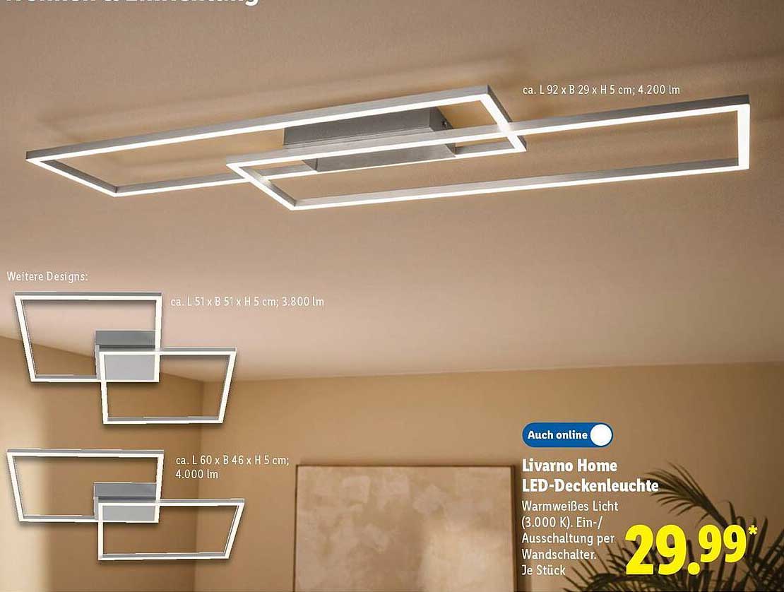 Livorno Home LED-Deckenleuchte