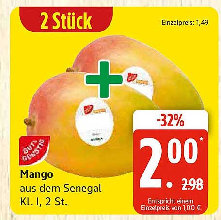 Mango aus dem Senegal - 2 Stück