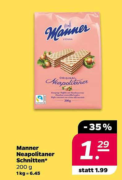 Manner Neapolitaner Schnitten - 200 g