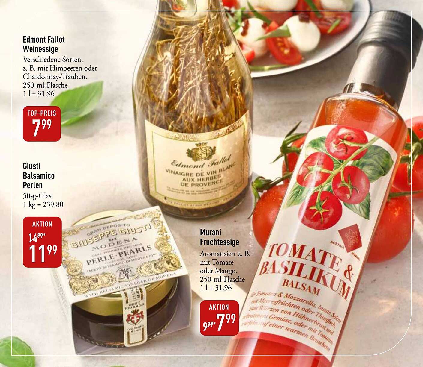 Murani Fruchtessig, 250 ml - Aromatisiert mit Tomate oder Mango