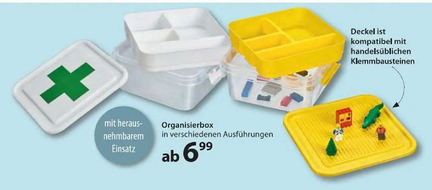 Organisierbox in verschiedenen Ausführungen