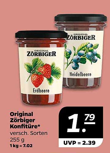 Original Zörbiger Konfitüre* verschiedene Sorten