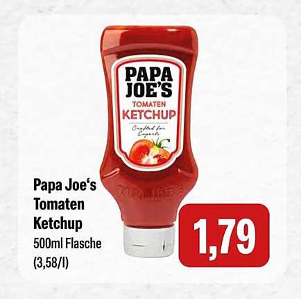 Papa Joe's Tomaten Ketchup 500ml Flasche