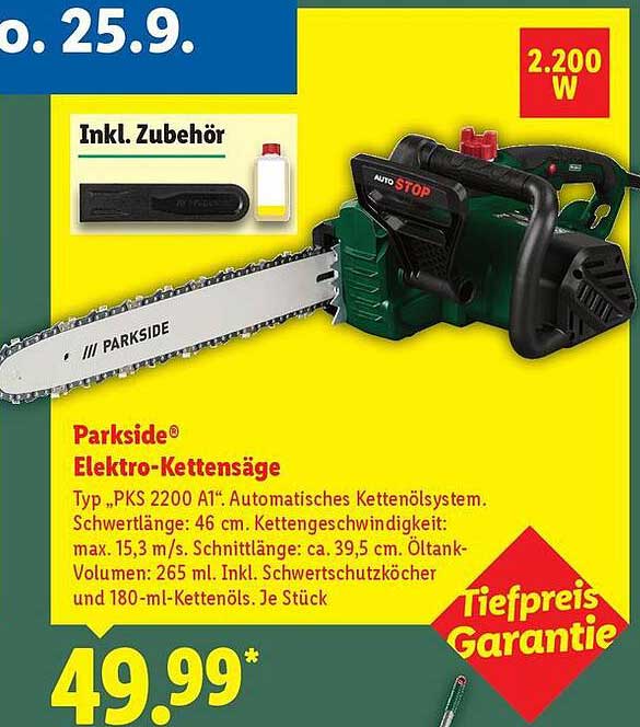Parksidе® Elektro-Kettensäge