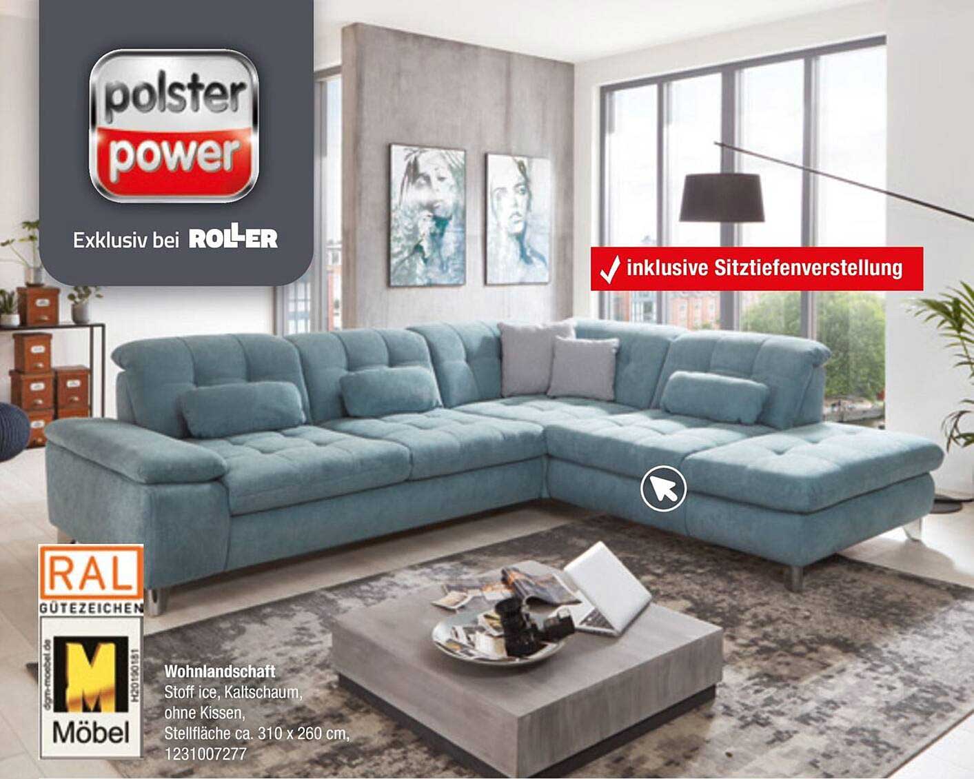 polster power Wohnlandschaft - Exklusiv bei ROLLER