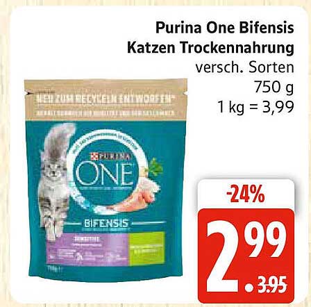Purina One Bifensis Katzen Trockenfutter 750 g