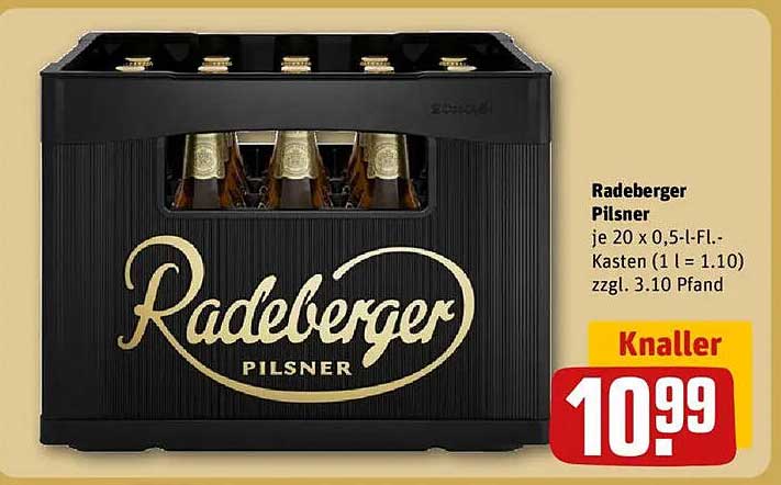 Radeberger Pilsner Kasten 20 x 0,5 l