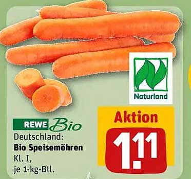 REWE Bio Speisemöhren Kl. I, je 1-kg-Btl.