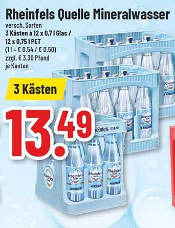 Rheinfels Quelle Mineralwasser – 3 Kästen
