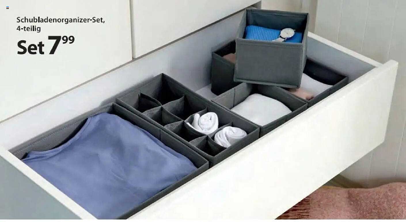 Schubladenorganizer-Set, 4-teilig