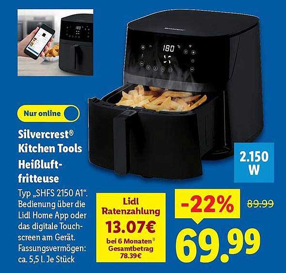 Silvercrest® Kitchen Tools Heißluftfritteuse